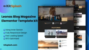 Leonas Blog Magazine Elementor Template Kit