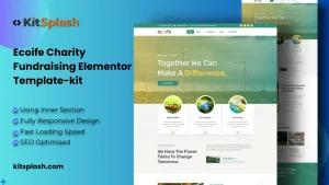 Ecoife Charity Fundraising Elementor Template Kit